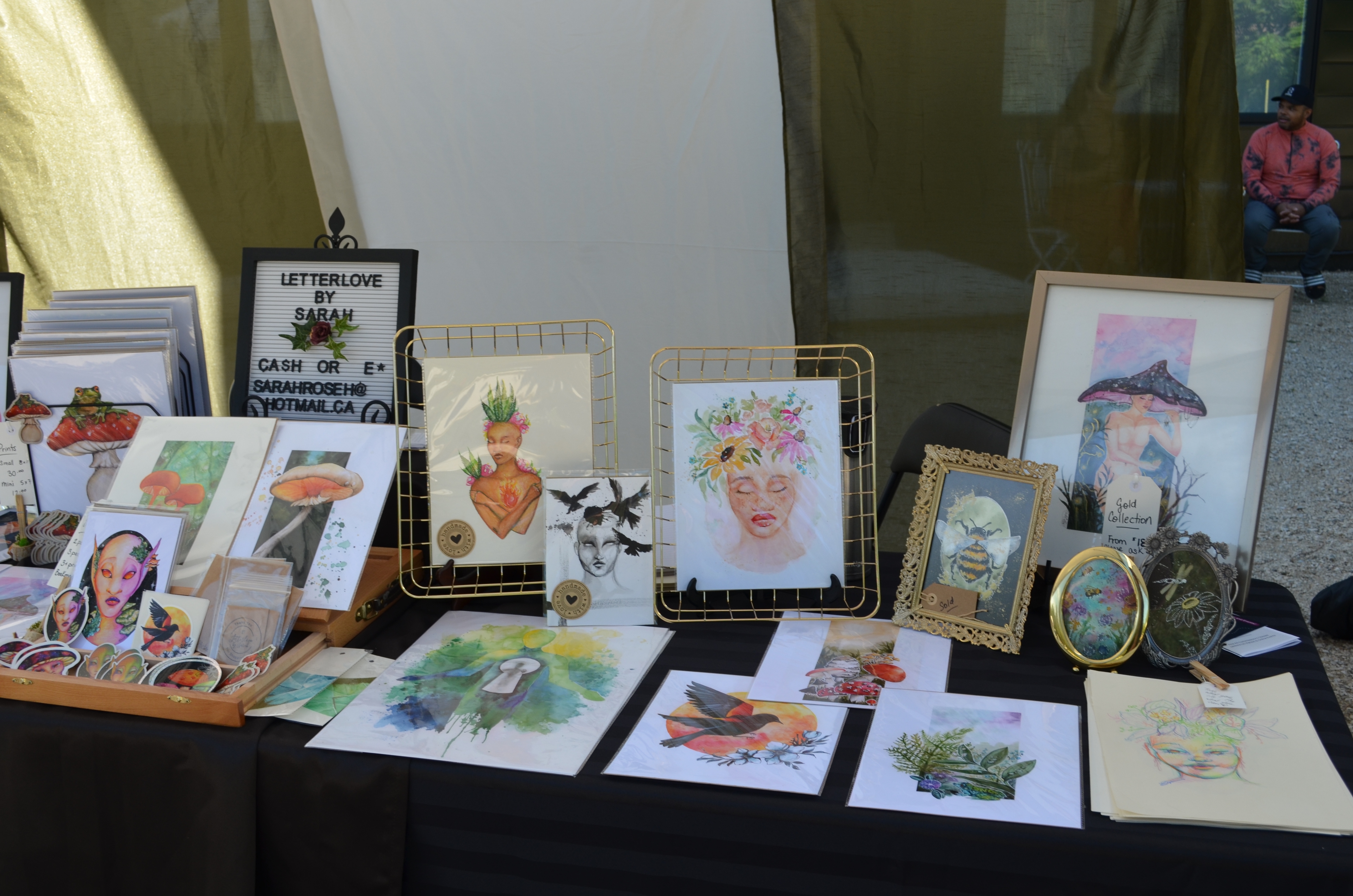 photos of table of art