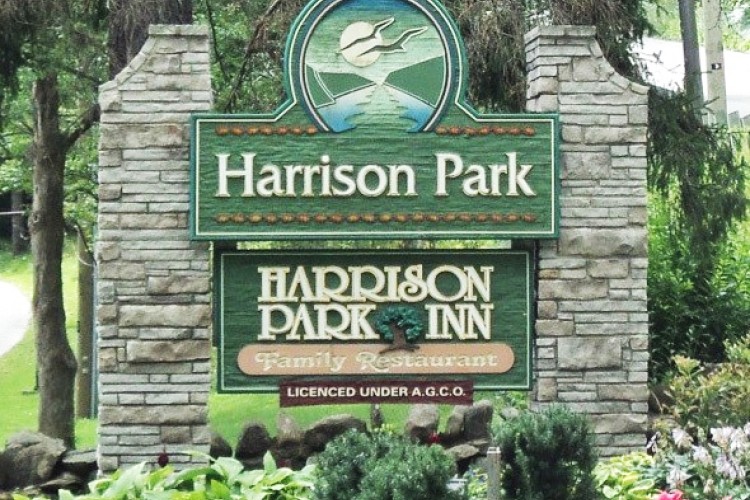 Harrison Park sign